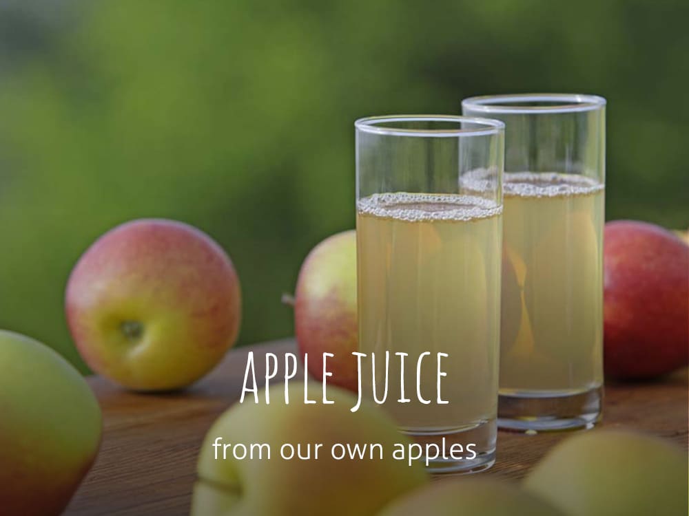 Apple juice from our own apples
