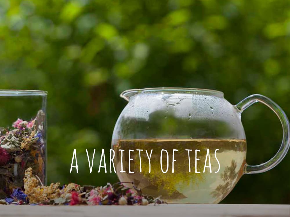 A variety of teas